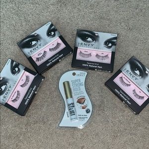 Eyelashes and glue brand new!!!